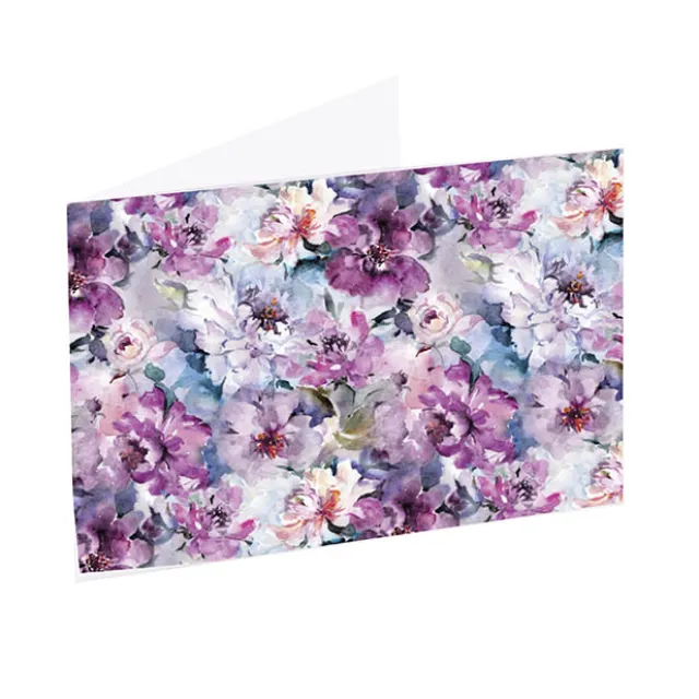 Artisan Gift Card & Envelope Flower Print Pk25 (10x6.5cmH)