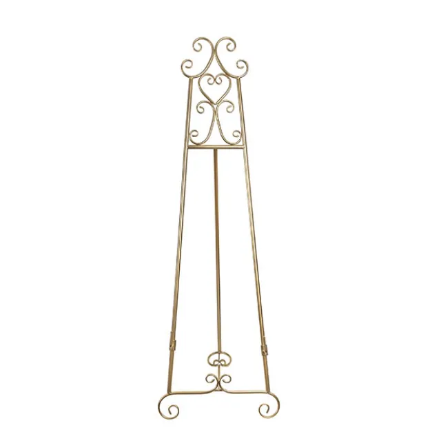 Elegant Tall Easel Matte Gold (46x147.5cmH)