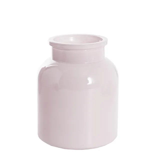 Glass Botany Bottle Glossy Dusty Pink (14x16cmH)