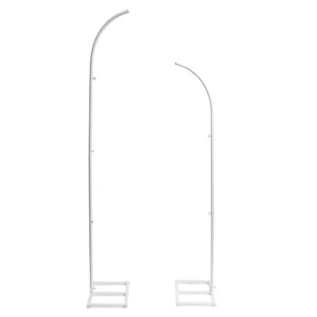 Backdrop Single Metal Arch Frame Set 2 White (150cmH&180cmH)
