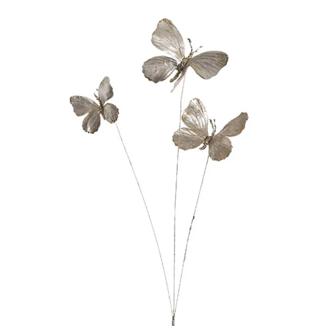 Butterfly Spray Champagne Gold (71cmH)