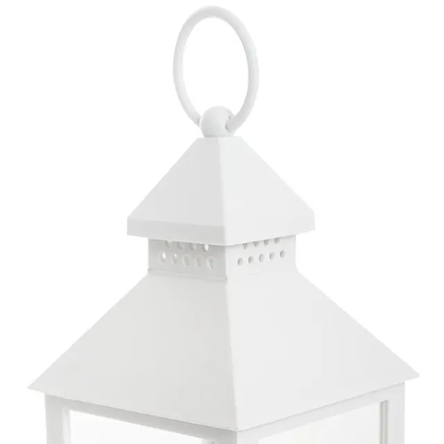 Vintage Lantern With LED Candle White (10.5Dx24cmH)