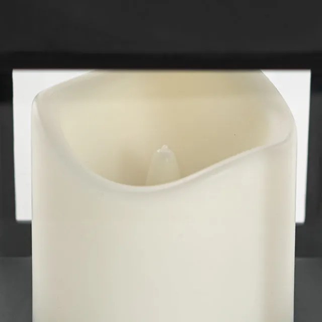 Vintage Lantern With LED Candle Black (10.5Dx24cmH)