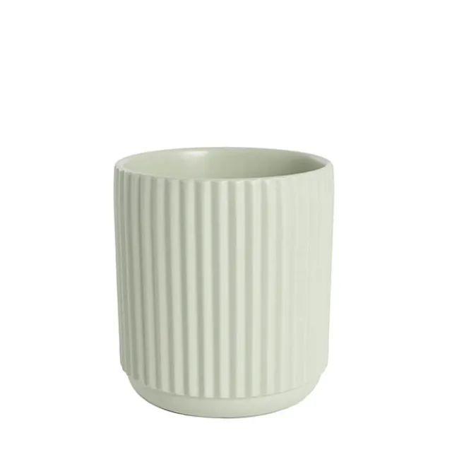 Ceramic Cyprus Vase Matte Sage (16DX17cmH)