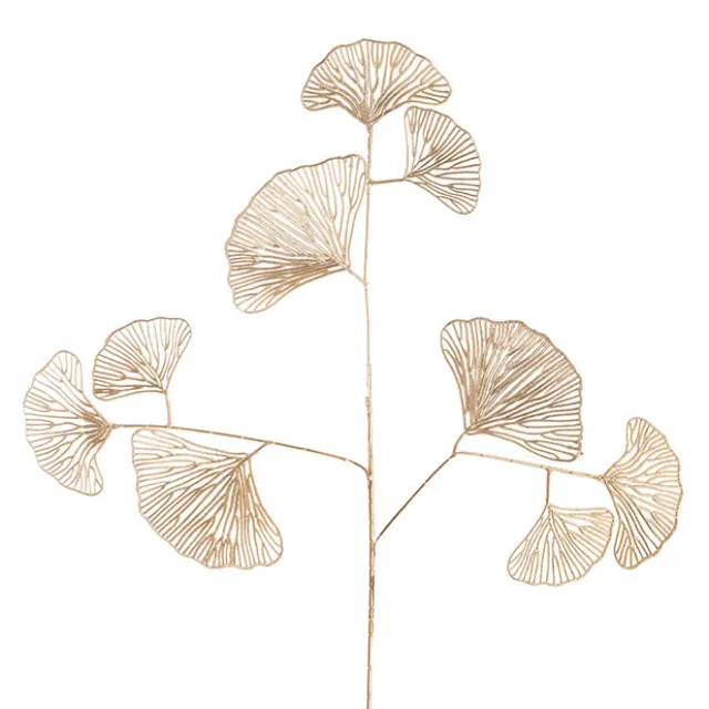 Ginkgo Leaf Spray Metallic Gold (70cmH)