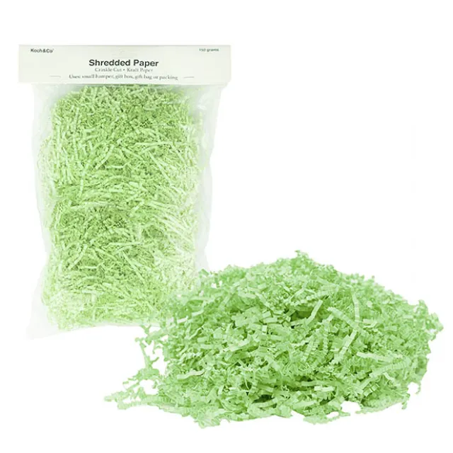 Premium Shredded Paper Filler Crinkle Cut Mint 150gram Bag