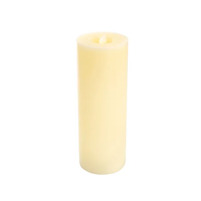 Wax LED Swing Flickering Pillar Candle Ivory (7.5Dx20cmH)