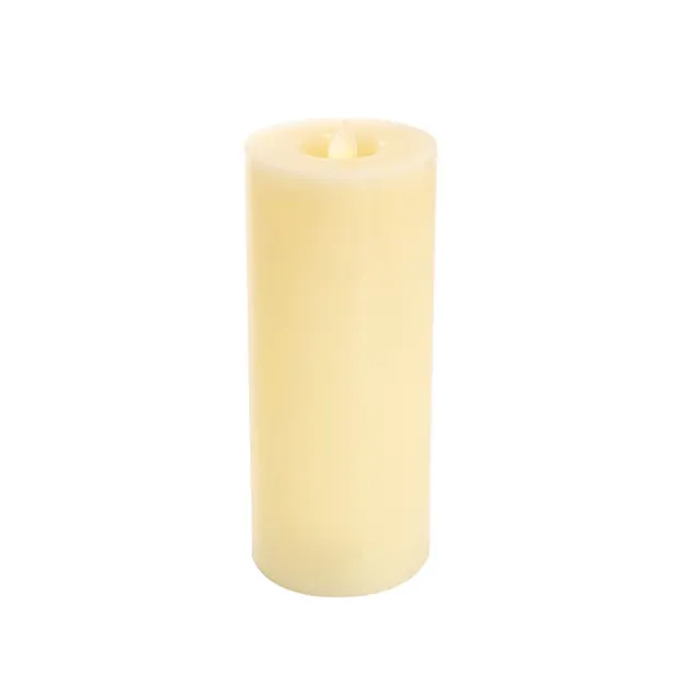 Wax LED Swing Flickering Pillar Candle Ivory (7.5Dx18.5cmH)