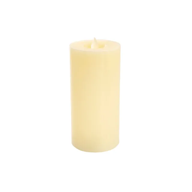 Wax LED Swing Flickering Pillar Candle Ivory (7.5Dx16cmH)