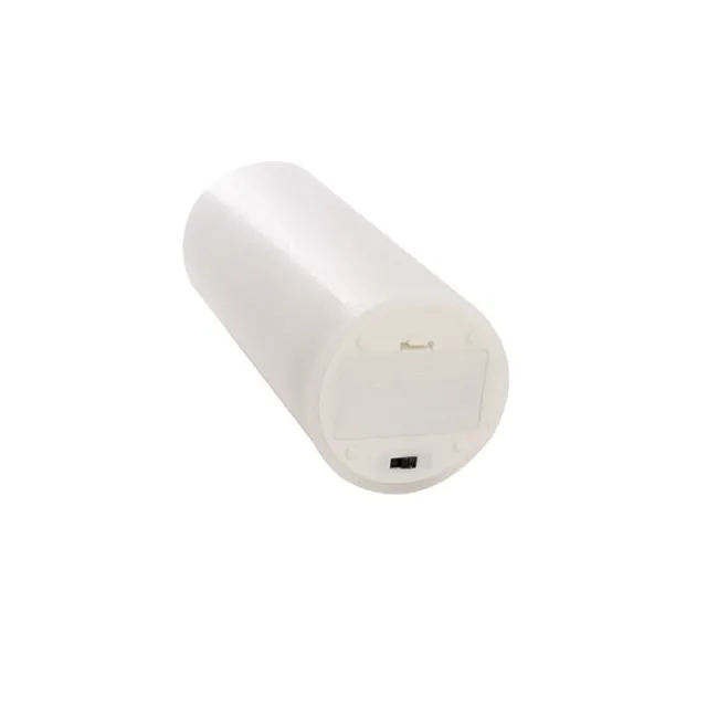 Wax LED Trueflame Flickering Pillar Candle White (7.5X20cmH)