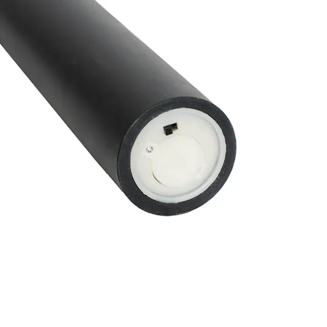 Wax LED Trueflame Flickering Pillar Candle Black (5DX23cmH)