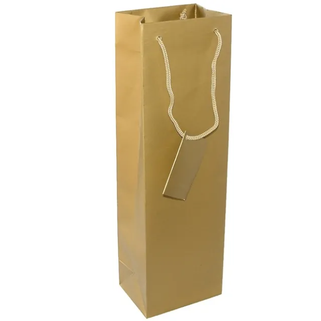 Wine Bottle Bags Single Pack 5 Gold (10.5X9X35cmH)