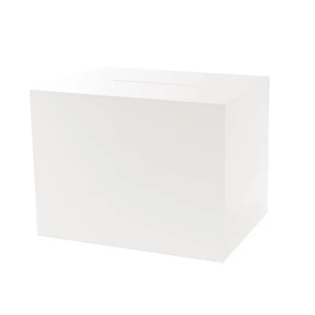Wishing Well Acrylic Rectangle Box White (40x30x30cmH)