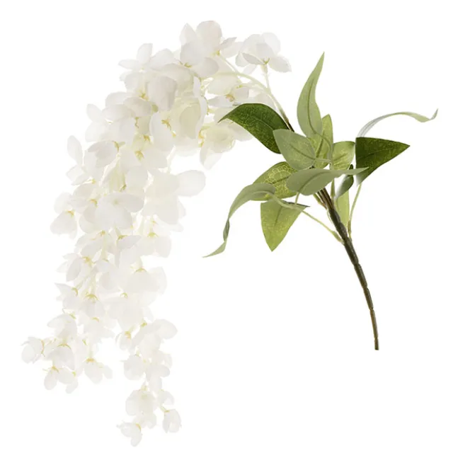 Wisteria Spray x 3 Sprays White (55cmH)