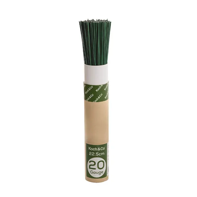 Green Florist Wire 22.5cm (9 inch) 20 Gauge 1kg Tube