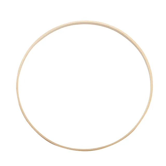 Wooden Bamboo Ring Natural (30cmD)