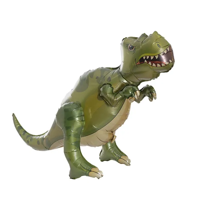 3D Foil Balloon Tyrannosaurus Rex Dinosaur Green (83Lx66cmH)