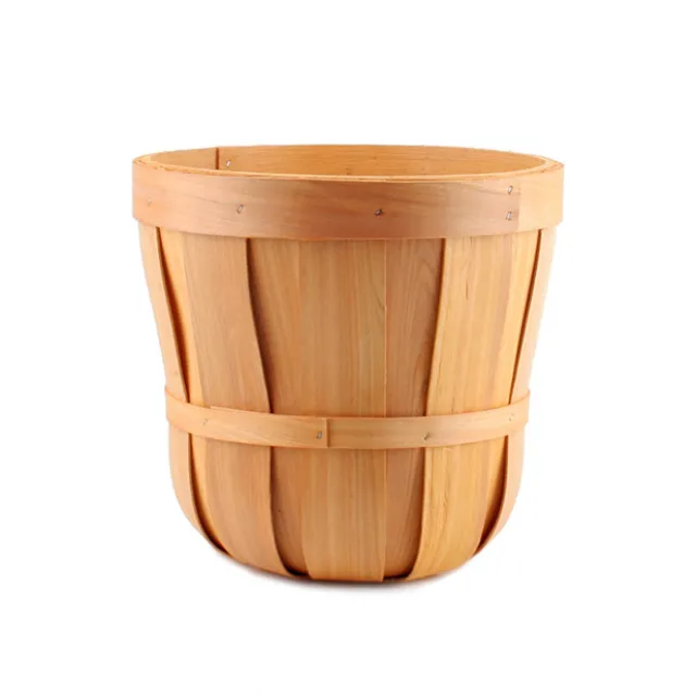 Woven Barrel Hamper Natural (35x30cmH)
