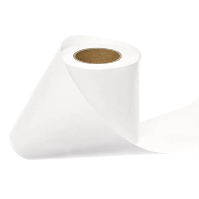 Wrapping Narrow Roll Solid Gloss White (10cmx25m)