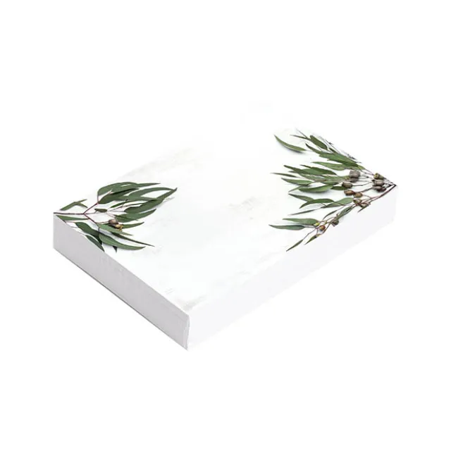 Cards White Native Gum Nuts & Leaves (10x6.5cmH) Pack 50