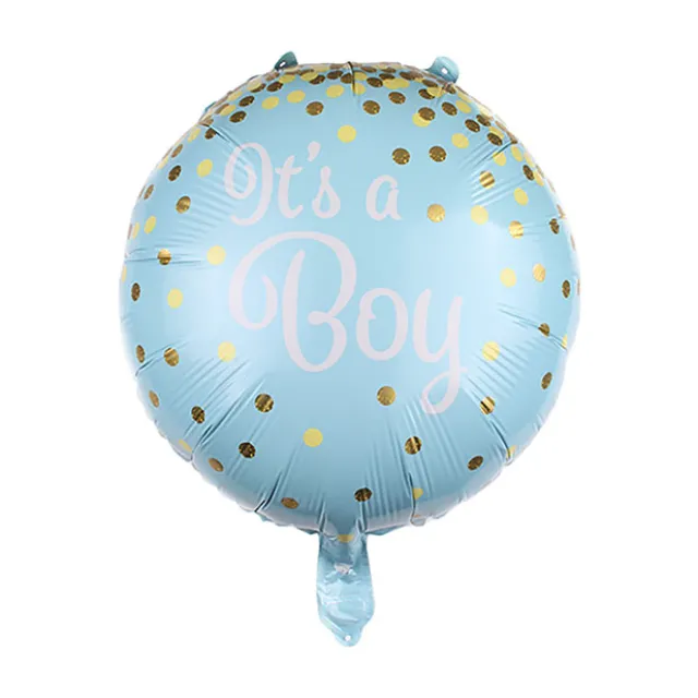 Foil Balloon 18" It's a Boy Confetti Baby Blue (45cmD)