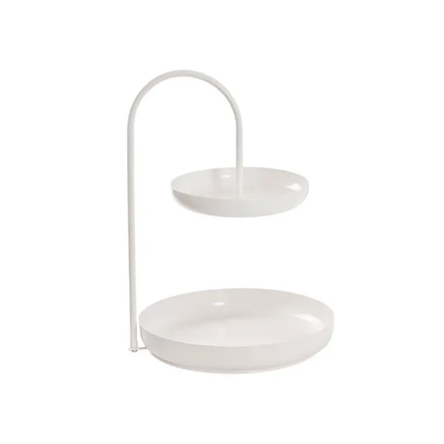 Sally Cake Stand 2 Tier White (40cmH)