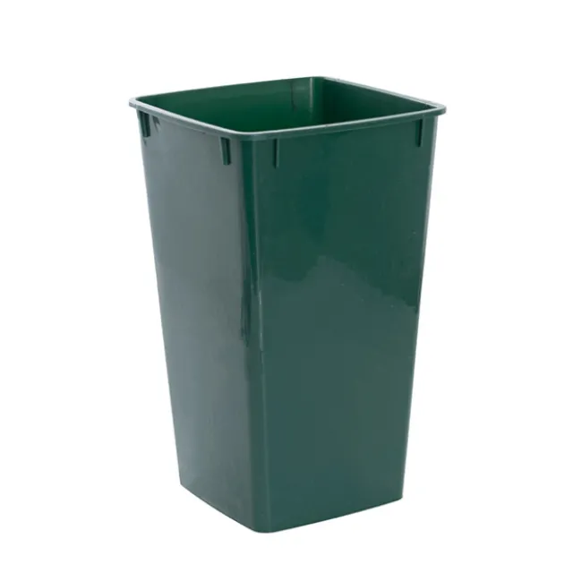 Display Flower Bucket Plastic Square 4L Green (16x16x26cmH)