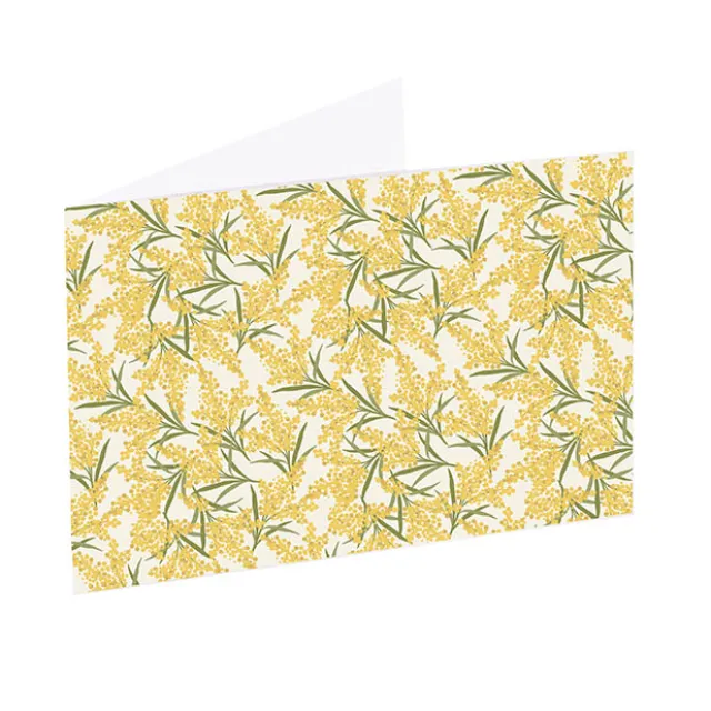 Artisan Gift Card & Envelope Wattle Pk25 (10x6.5cmH)