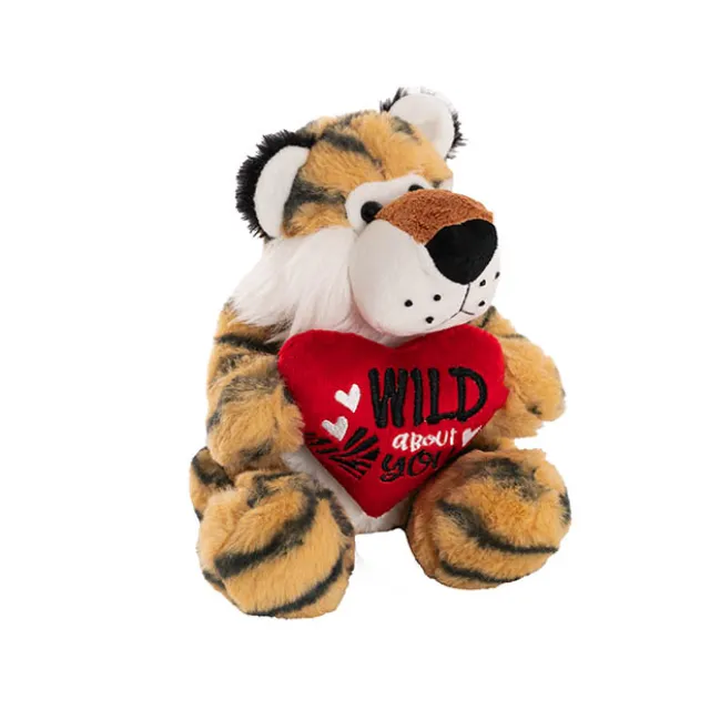 Tiger Caleb w Wild About You Heart Plush Toy Caramel(20cmST)