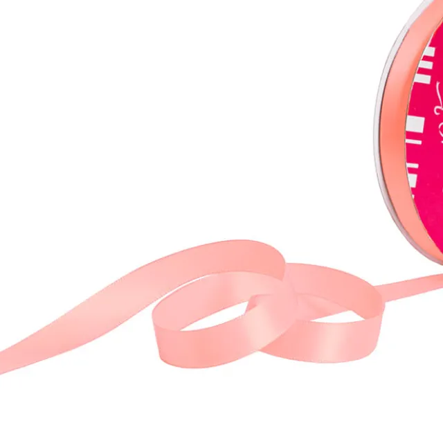 Bulk Ribbon Single Face Satin Baby Pink (15mmx50m)
