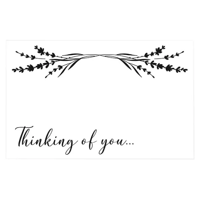 Cards White Thinking of You Twig Garland (10x6.5cmH) Pack 50