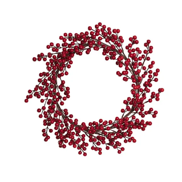 Traditional Lush Berry Wreath Red (45cmD)