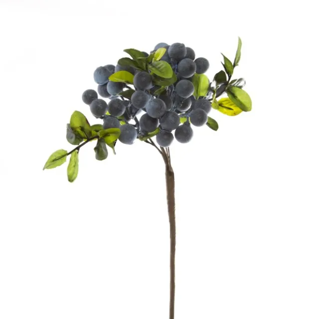 Berry Cluster Spray Blue (35cmH)