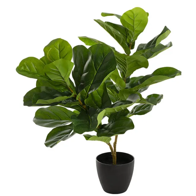Artificial Real Touch Potted Fiddle Tree Green (65cmH)